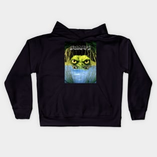 "Swampy": Government Dysfunction on a Dark Background Kids Hoodie
